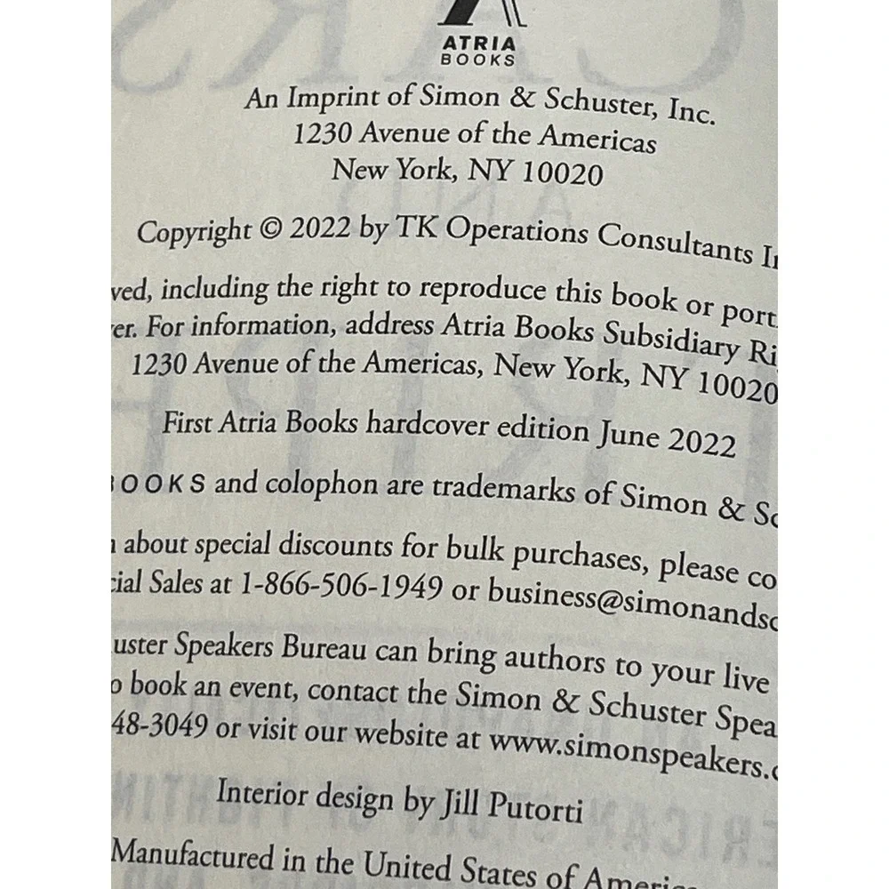 Atria Books scars stripes